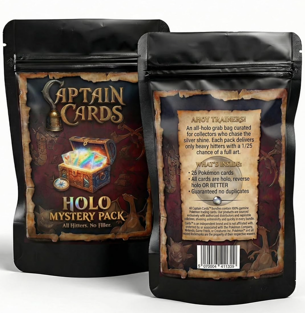 Holo Mystery Pack – 25 Holo Cards (No Duplicates) – DISPLAY READY