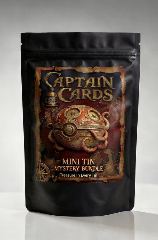 Mini Tin Mystery Bundle, Pokémon TCG Mystery Pack with Official Mini Tin, 40 Common & Uncommon Cards, 10 Holo Cards, 1 Rare EX/V or Better, Game Coin, Collector Gift Set