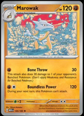 Pokémon TCG Marowak 105/165 Holo Rare – English 151 (MEW) – Near Mint