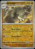 Pokémon TCG Graveler 075/165 Reverse Holo – English 151 (MEW) – Near Mint