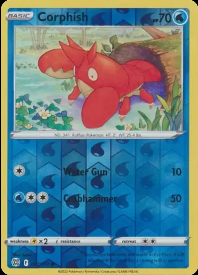 Pokémon TCG Corphish 032/172 – English Brilliant Stars – Near Mint